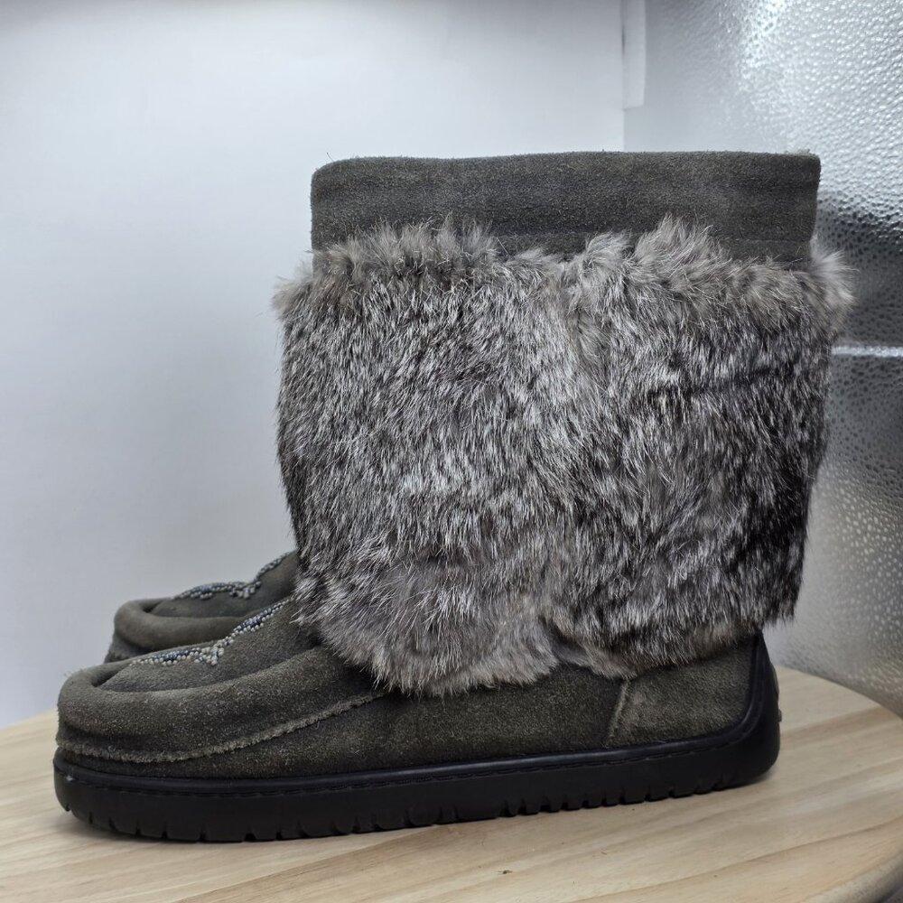 Womens Size 7 - Manitobah WTP Waterproof Half Mukluk‎ Boots Charcoal